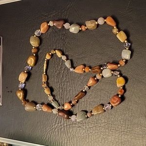 Vintage multi color stone necklace